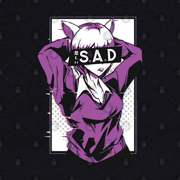 Sad Badass Manga Girl by MajorCompany